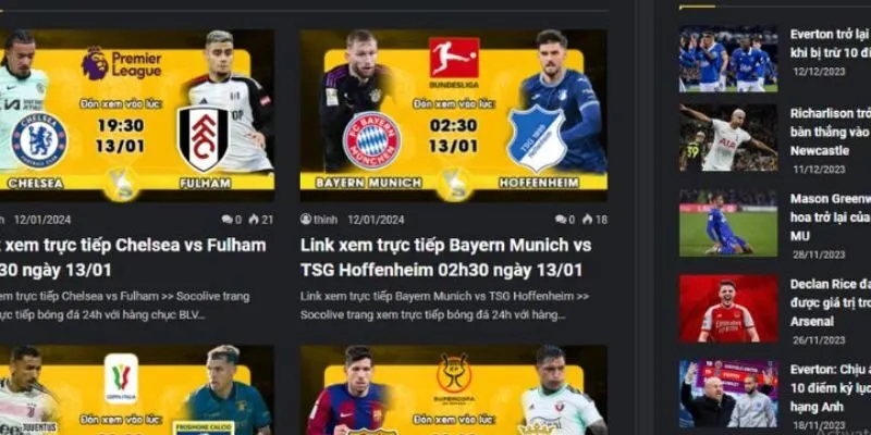 Lựa chọn link xem mà bản thân hứng thú 